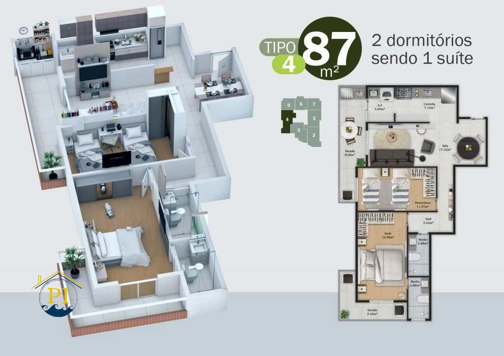 Apartamento à venda com 1 quarto, 51m² - Foto 20