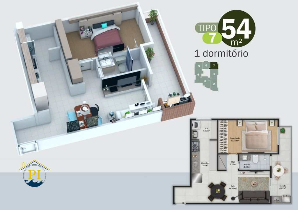 Apartamento à venda com 1 quarto, 51m² - Foto 23