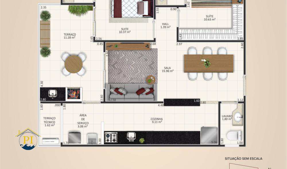 Apartamento à venda com 2 quartos, 79m² - Foto 13