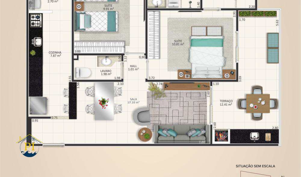 Apartamento à venda com 2 quartos, 79m² - Foto 14