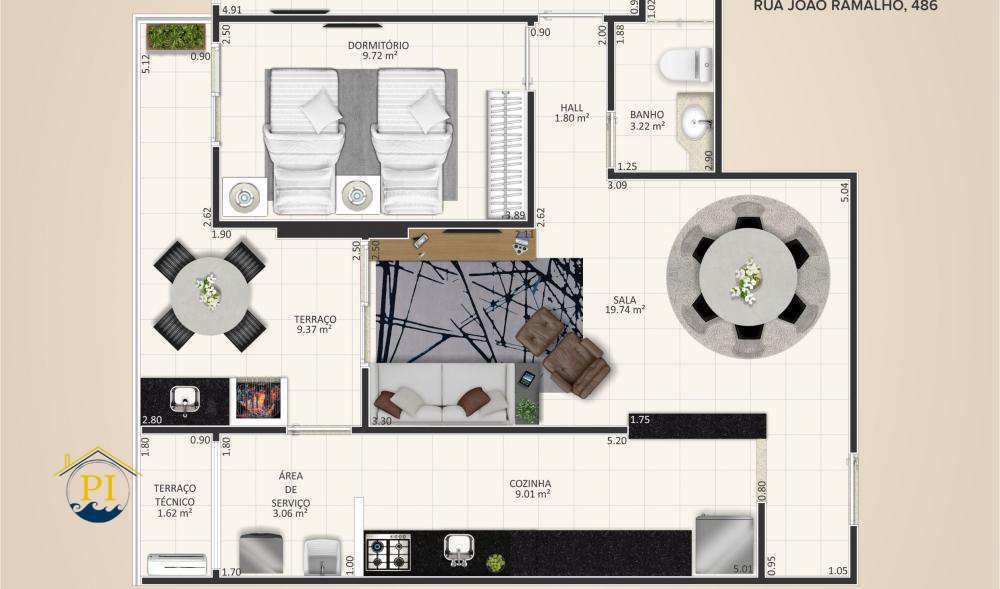 Apartamento à venda com 2 quartos, 79m² - Foto 12