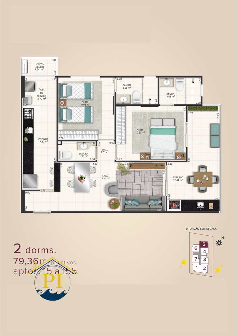 Apartamento à venda com 2 quartos, 79m² - Foto 20