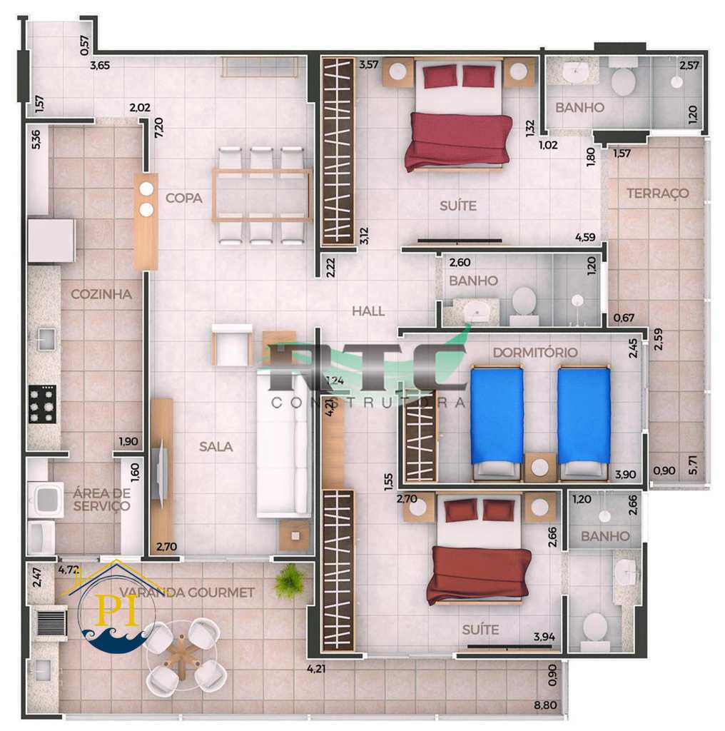 Apartamento à venda com 3 quartos, 119m² - Foto 37