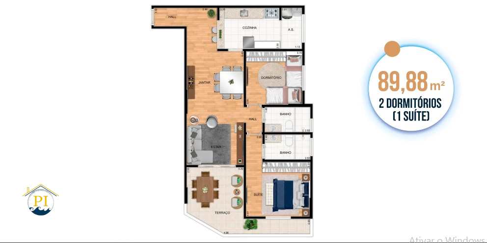 Apartamento à venda com 2 quartos, 89m² - Foto 34