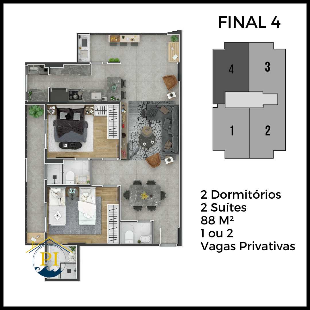 Apartamento à venda com 2 quartos, 87m² - Foto 18