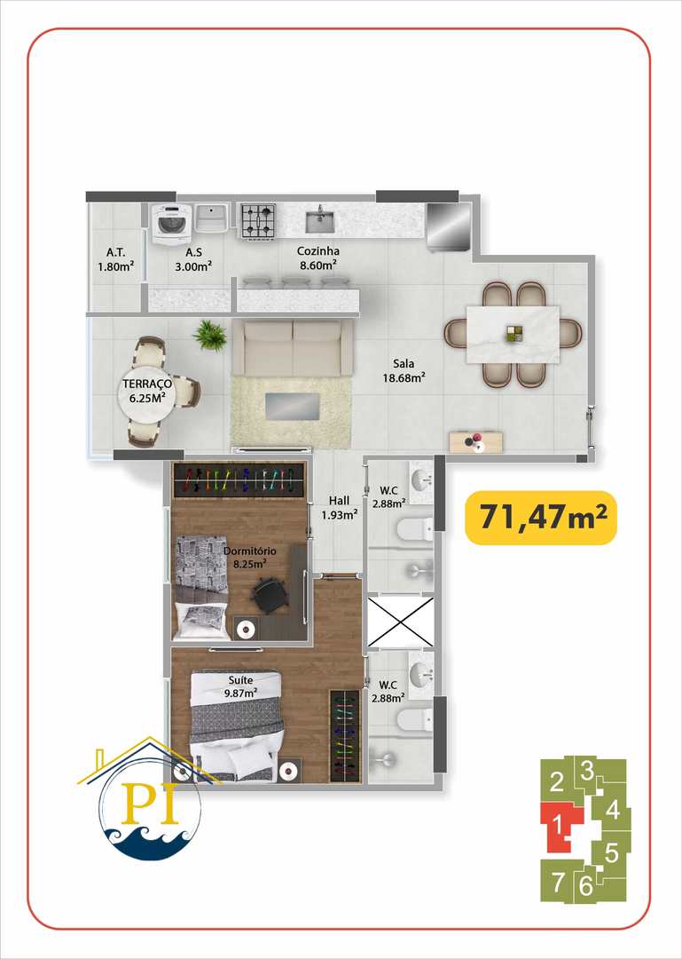 Apartamento à venda com 2 quartos, 66m² - Foto 21