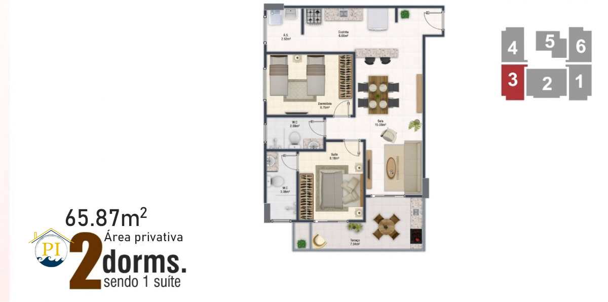 Apartamento à venda com 2 quartos, 65m² - Foto 17