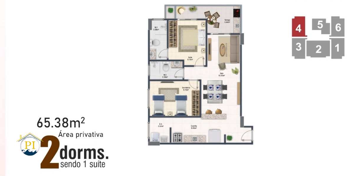 Apartamento à venda com 2 quartos, 96m² - Foto 17