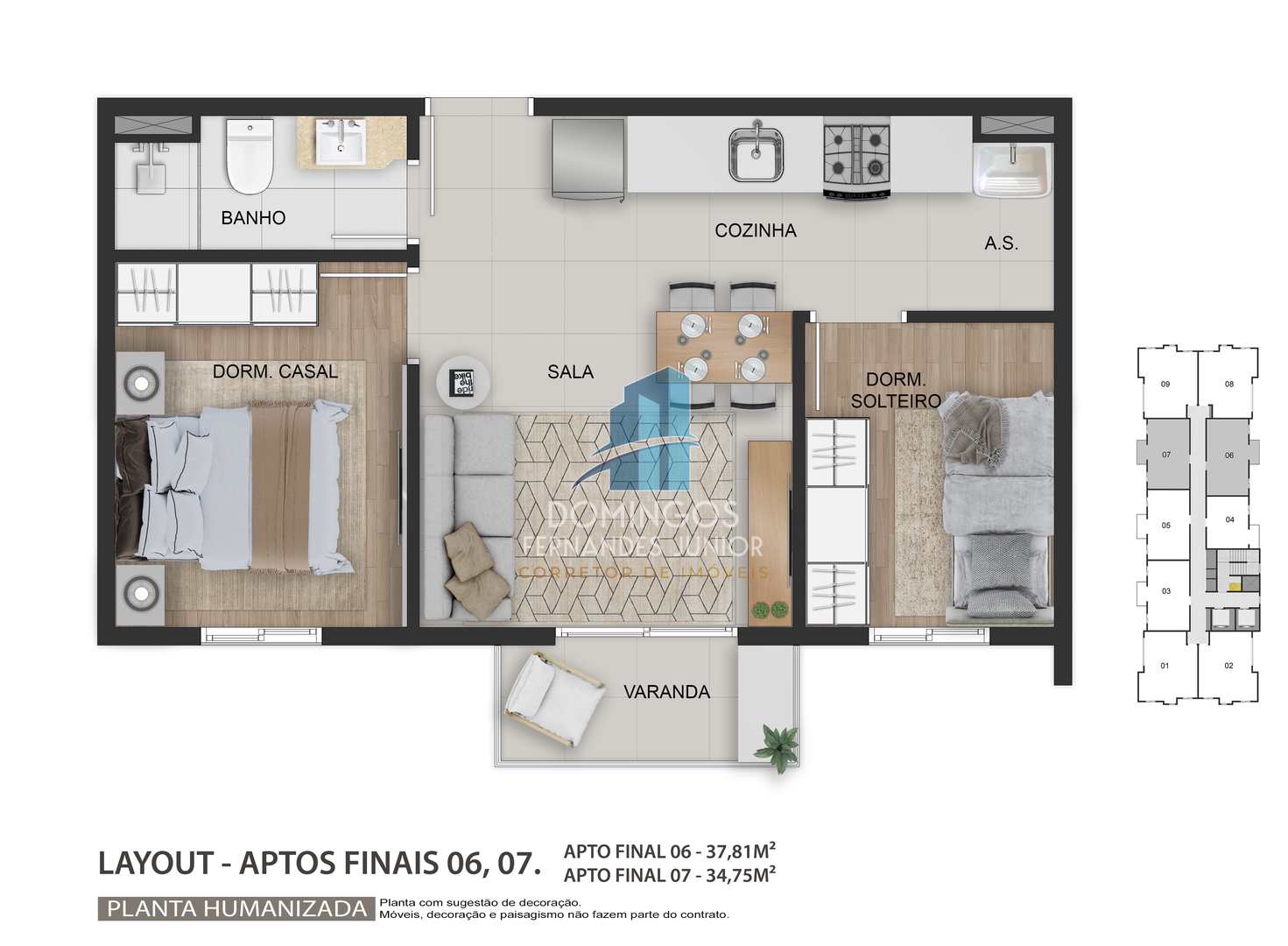 Apartamento à venda com 2 quartos, 40m² - Foto 20