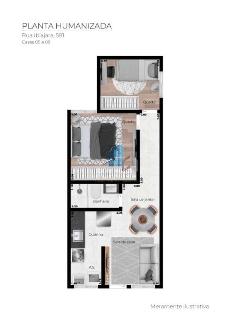 Apartamento à venda com 2 quartos, 35m² - Foto 11