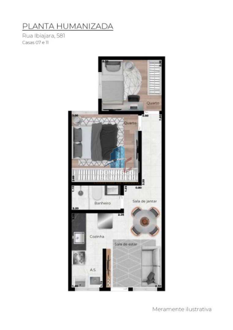 Apartamento à venda com 2 quartos, 35m² - Foto 9