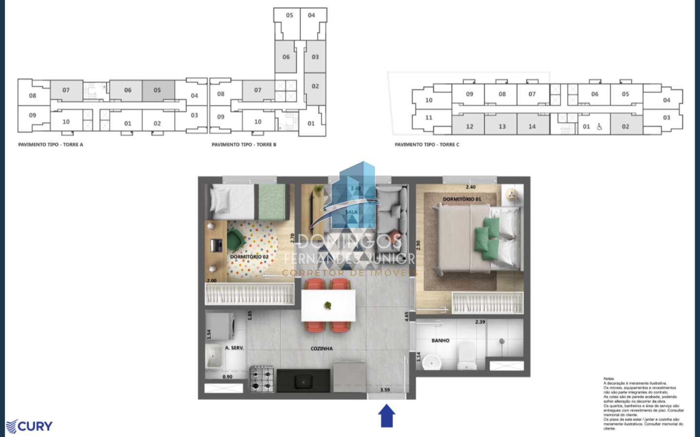 Apartamento à venda com 1 quarto, 34m² - Foto 21