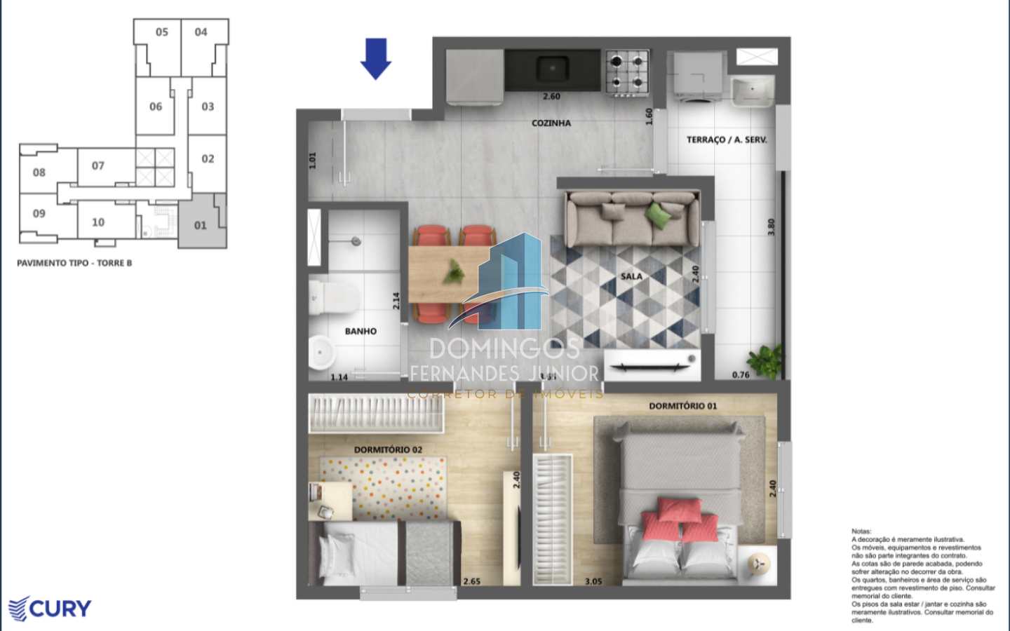 Apartamento à venda com 1 quarto, 34m² - Foto 19