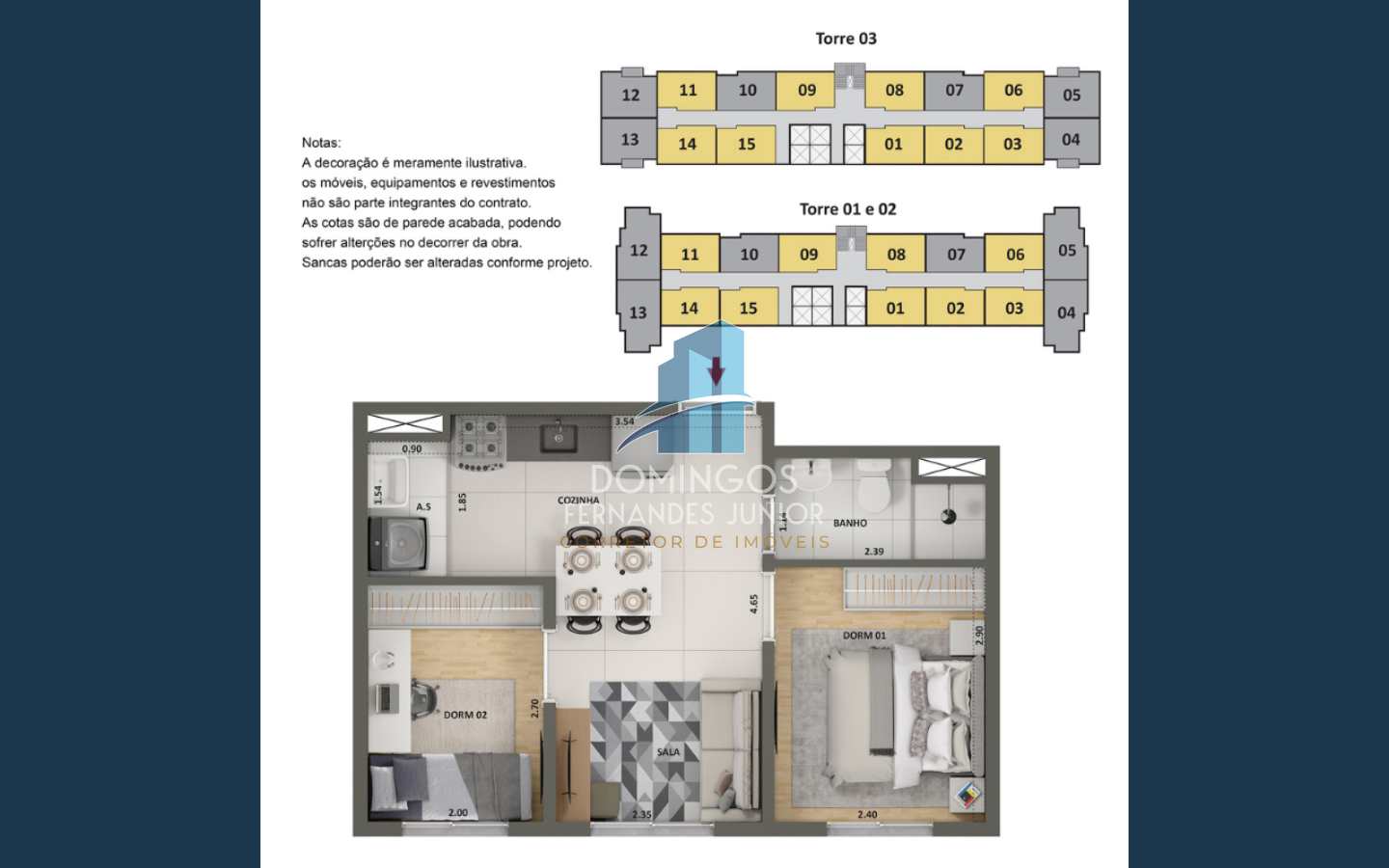 Apartamento à venda com 2 quartos, 34m² - Foto 11