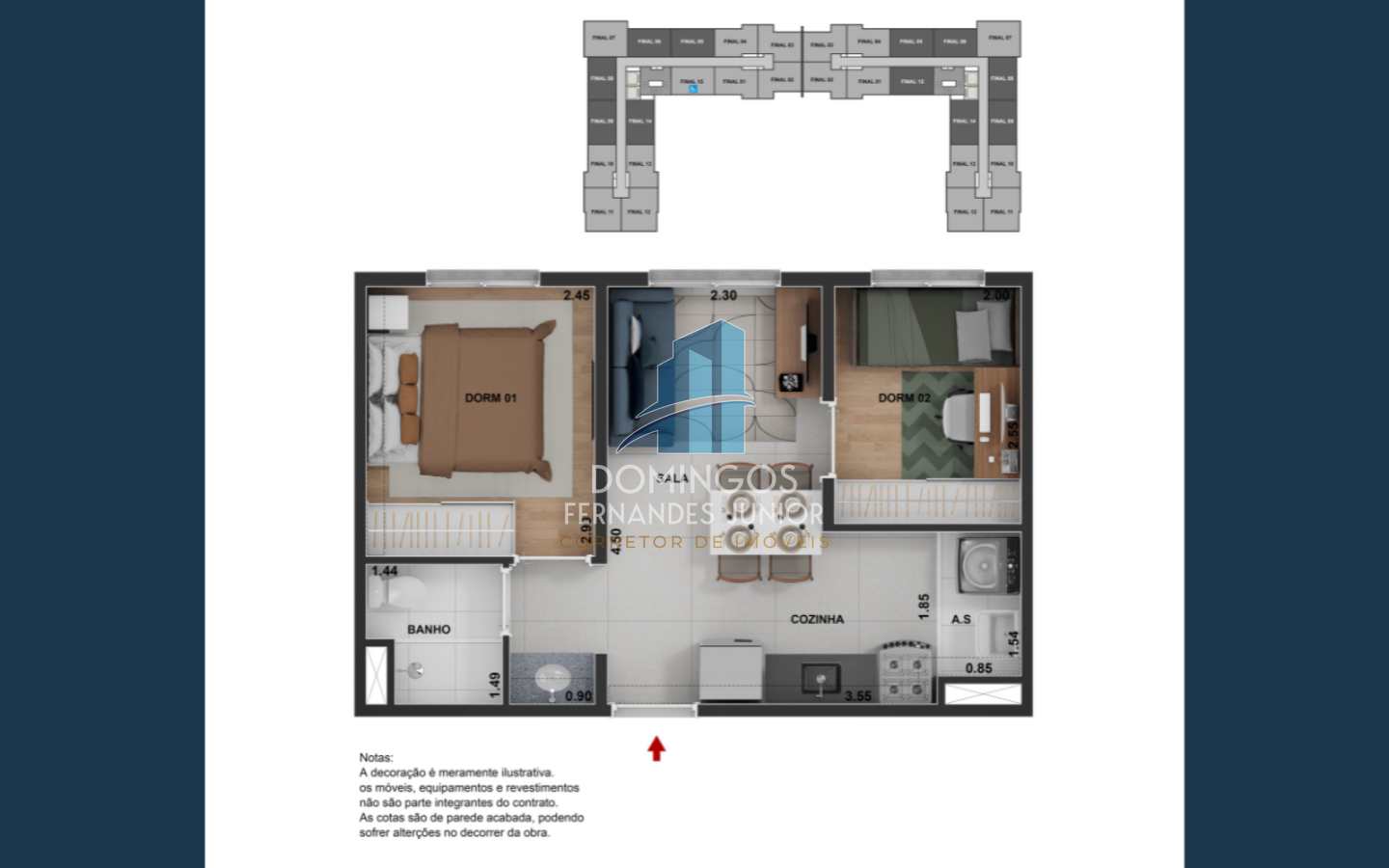 Apartamento à venda com 2 quartos, 35m² - Foto 17