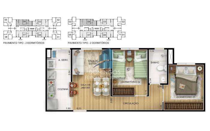 Apartamento à venda com 2 quartos, 48m² - Foto 24