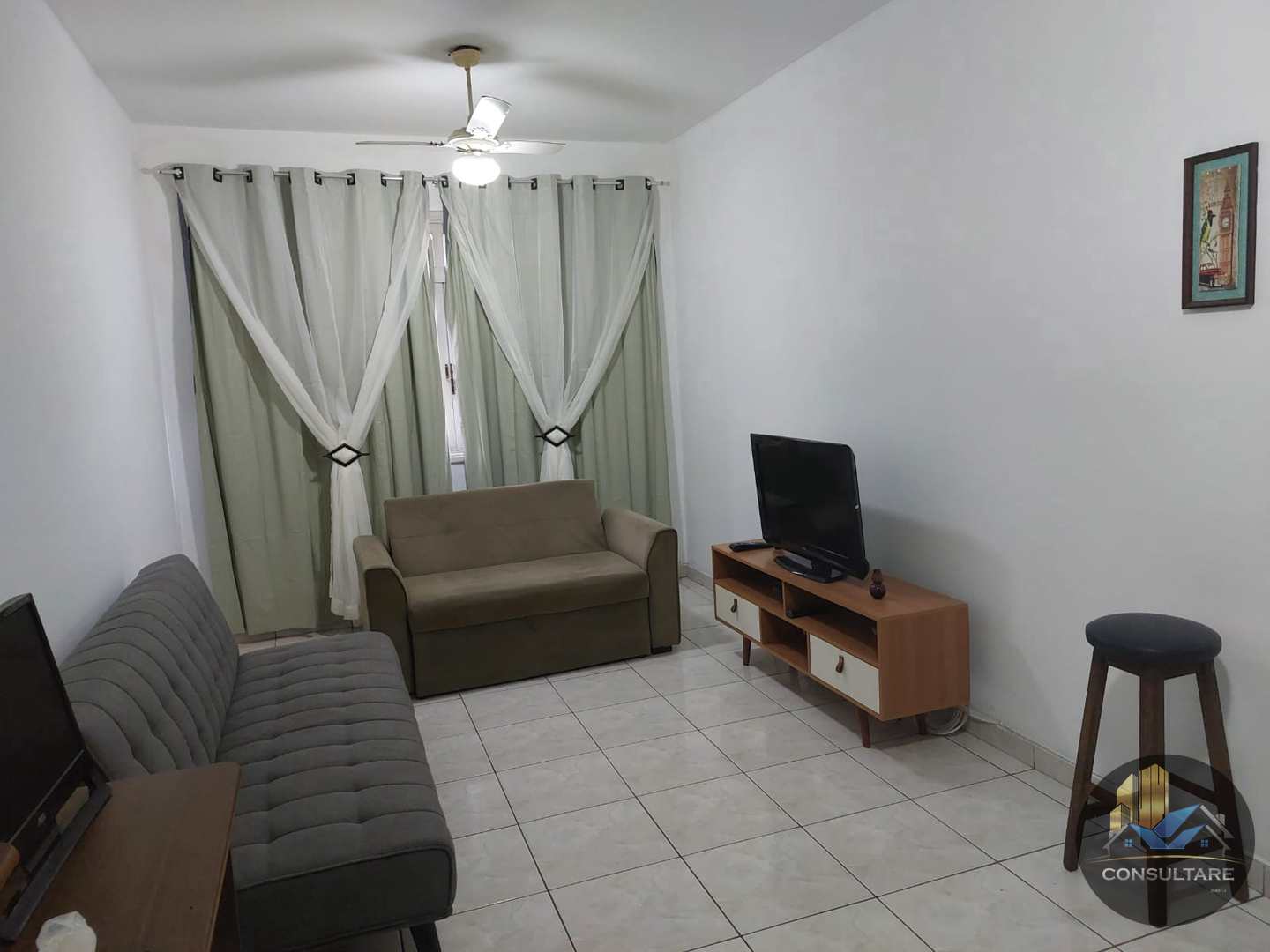 Apartamento com 1 dorm, Itararé, São Vicente, Cod: 23797, GER