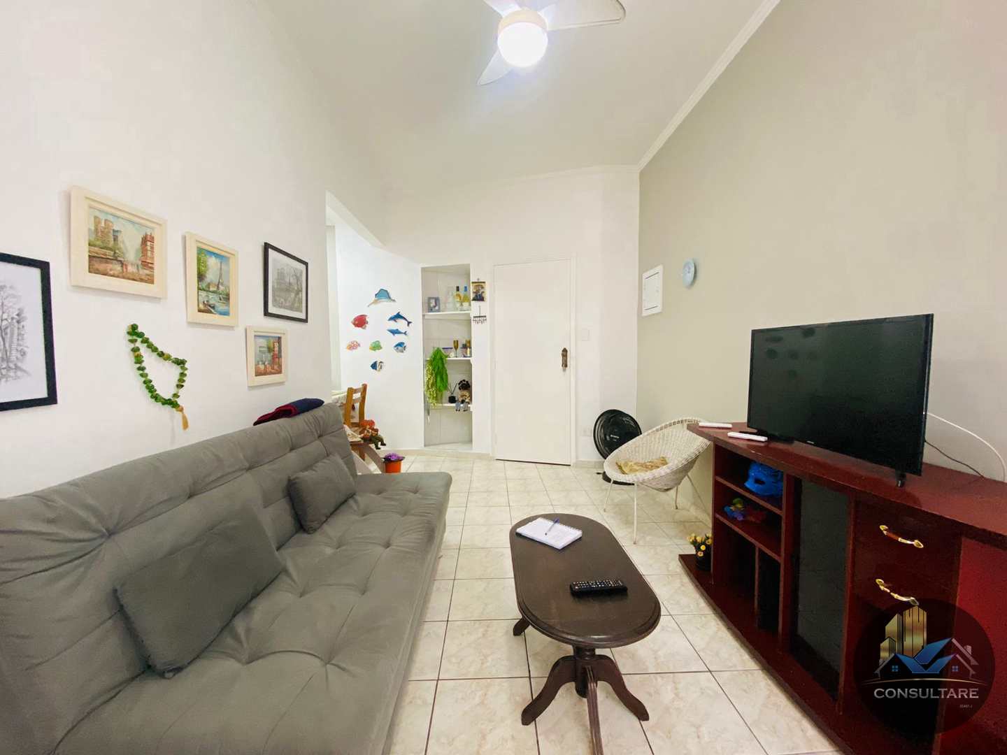 Apartamento 1 dorm Pompéia, Santos-R$325 mil, Cód. 23837 FSM