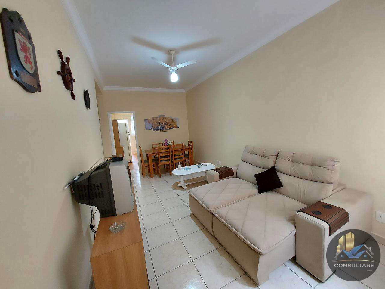 Apartamento com 3 dorms ,Mobiliado  Gonzaga  Cod: 24896 RCL