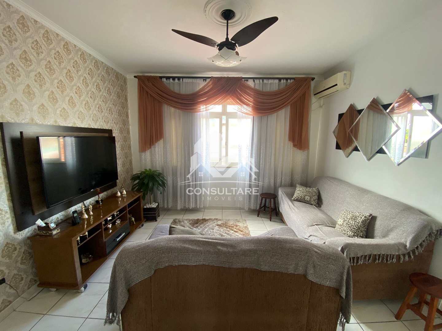 Apartamento com 3 quartos, Jardim Paraíso, São Vicente - R$ 382 mil, Cod: 26574
