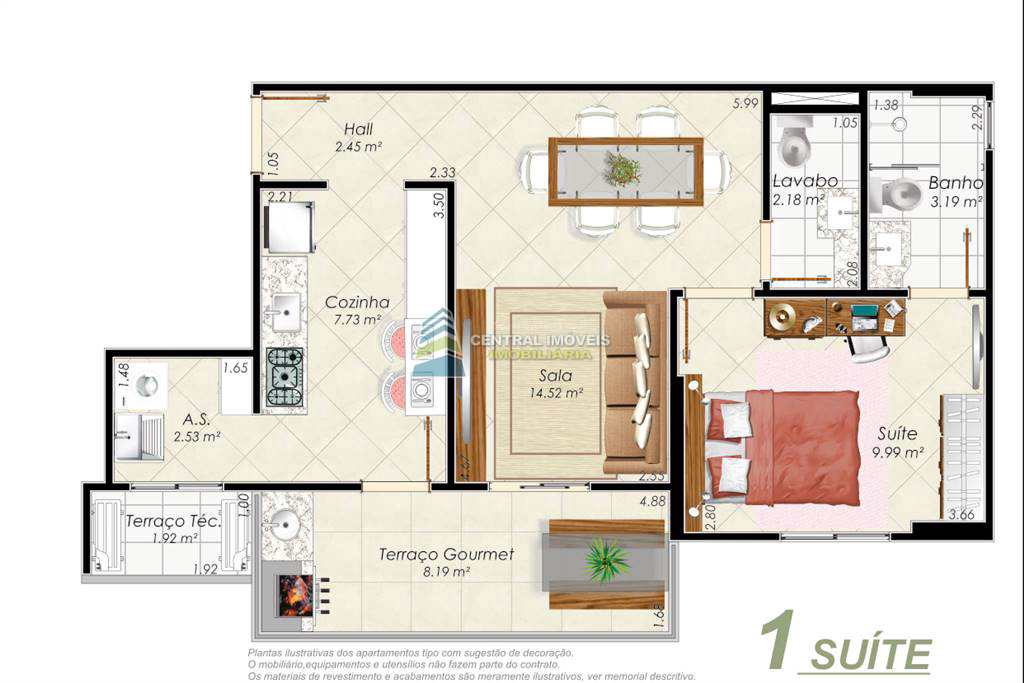 Apartamento à venda com 1 quarto, 59m² - Foto 20