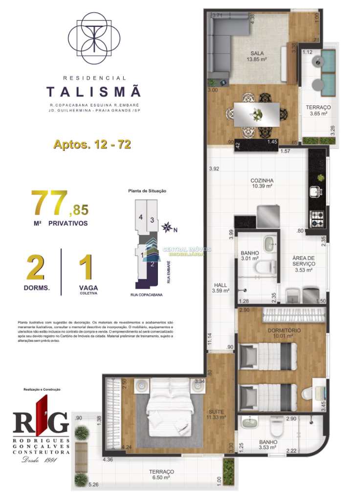 Apartamento à venda com 2 quartos, 77m² - Foto 30