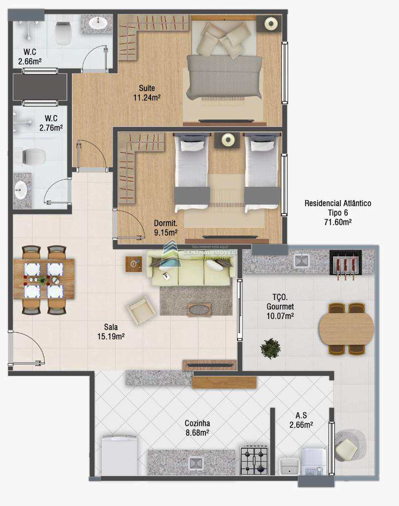 Apartamento à venda com 2 quartos, 71m² - Foto 39