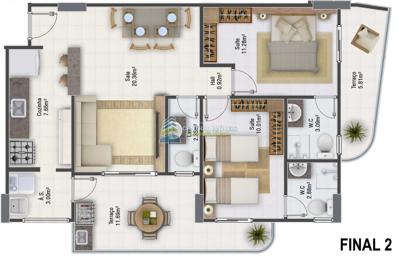 Apartamento à venda com 2 quartos, 87m² - Foto 15