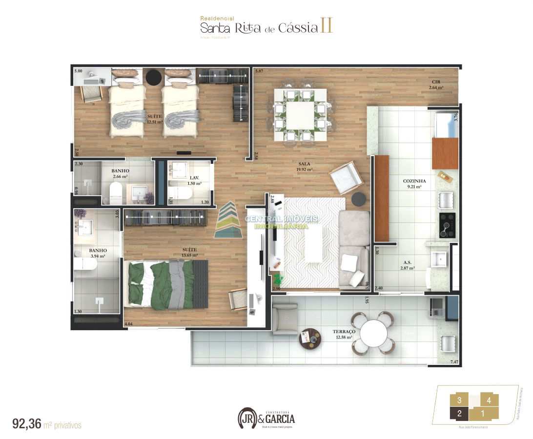 Apartamento à venda com 2 quartos, 92m² - Foto 44