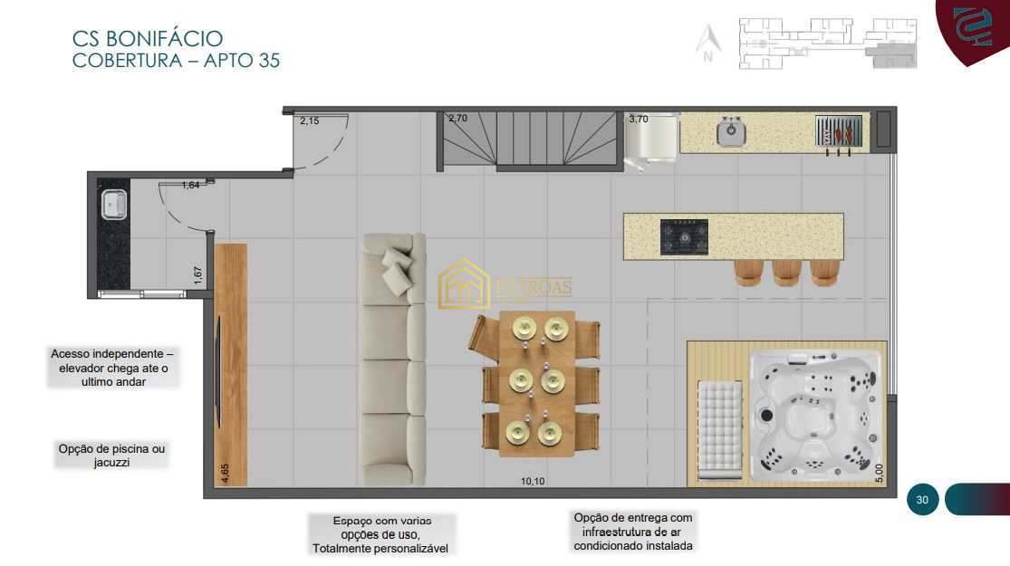 Cobertura à venda com 2 quartos, 126m² - Foto 17