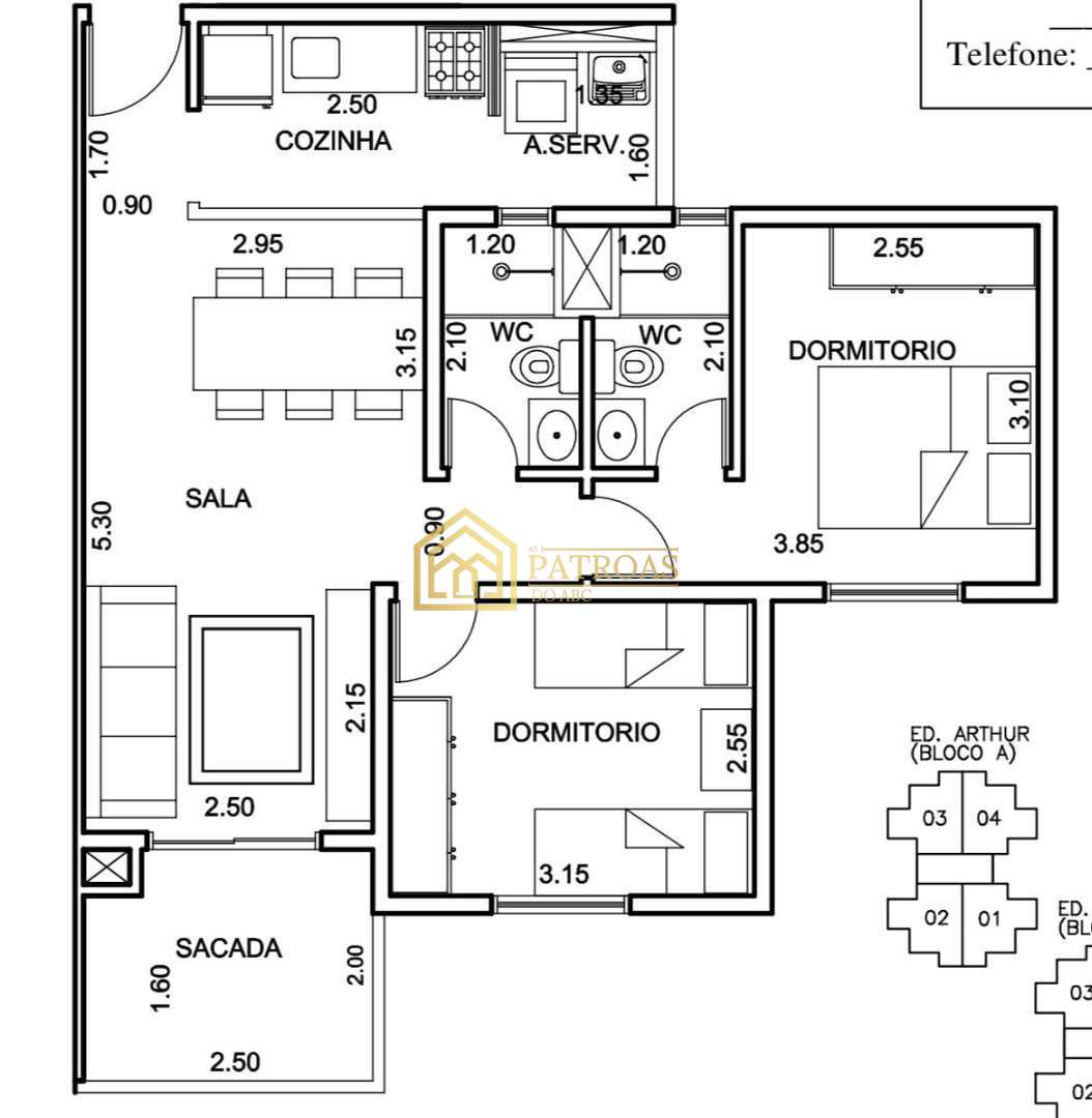 Apartamento à venda com 2 quartos, 58m² - Foto 14