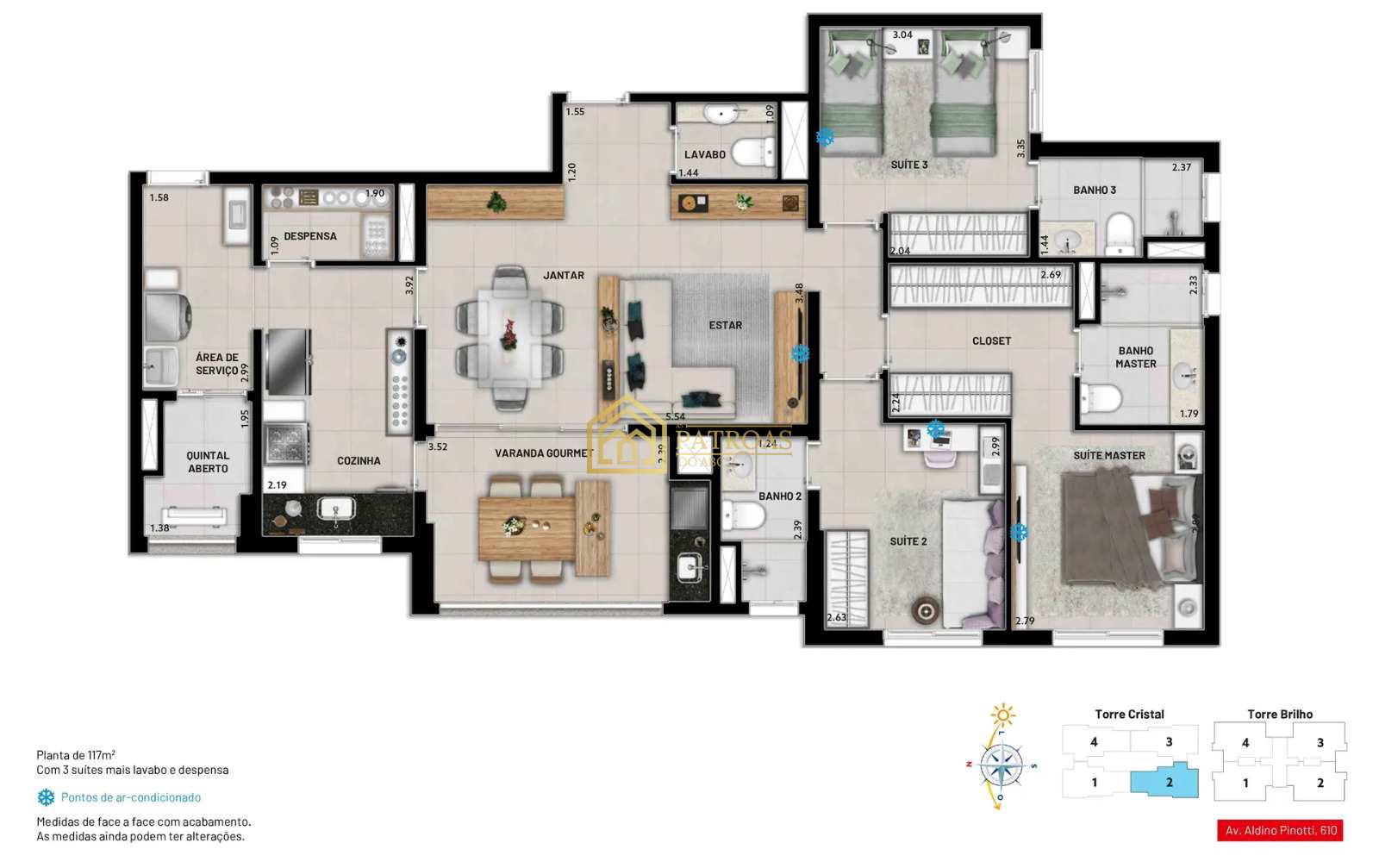 Apartamento à venda com 3 quartos, 117m² - Foto 22