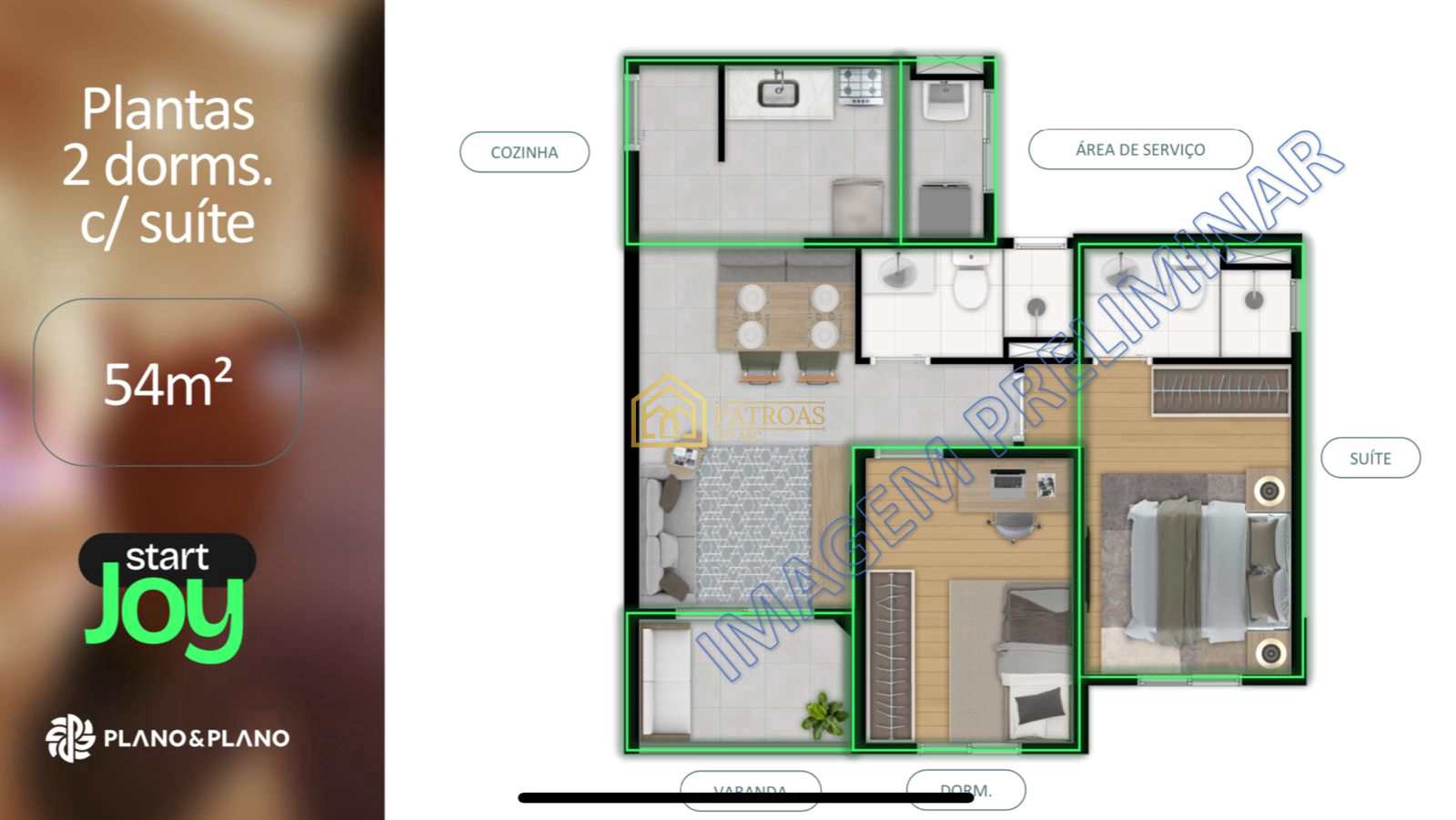 Apartamento à venda com 2 quartos, 54m² - Foto 21