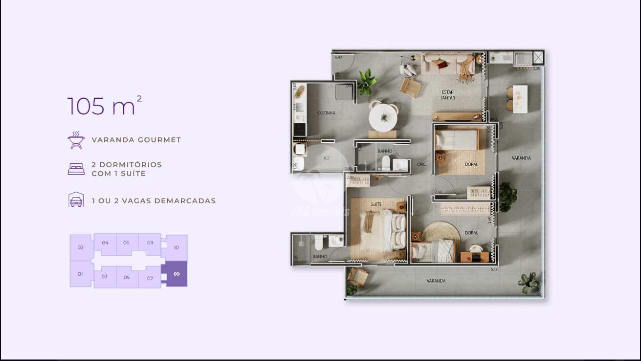 Apartamento à venda com 3 quartos, 105m² - Foto 19