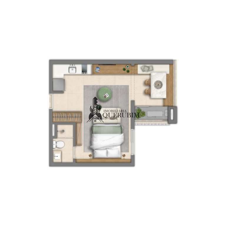 Flat/Apart Hotel à venda com 1 quarto, 37m² - Foto 2