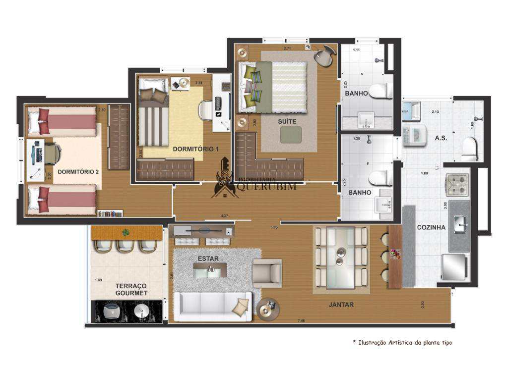 Apartamento à venda com 3 quartos, 77m² - Foto 12