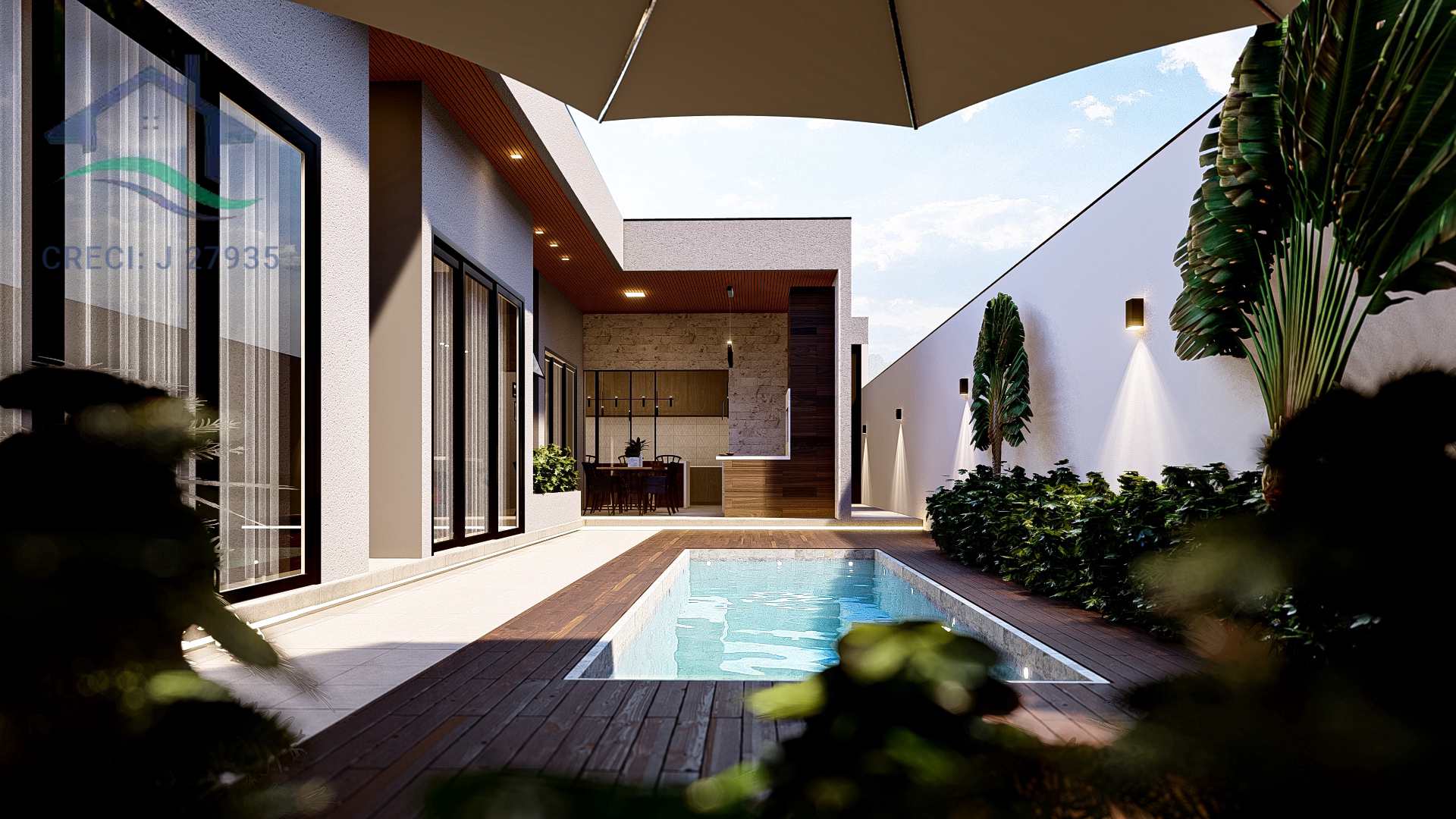 Casa com 3 suítes-Residencial Euroville II-
