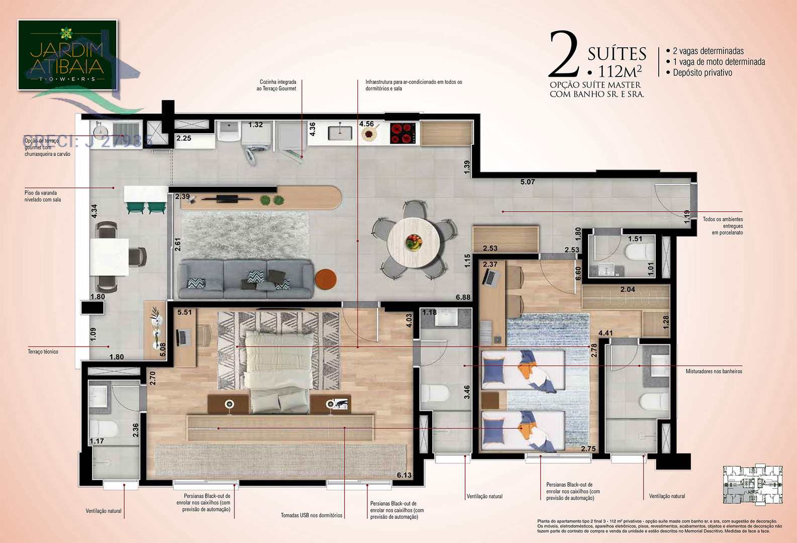 Apartamento à venda com 2 quartos, 68m² - Foto 29