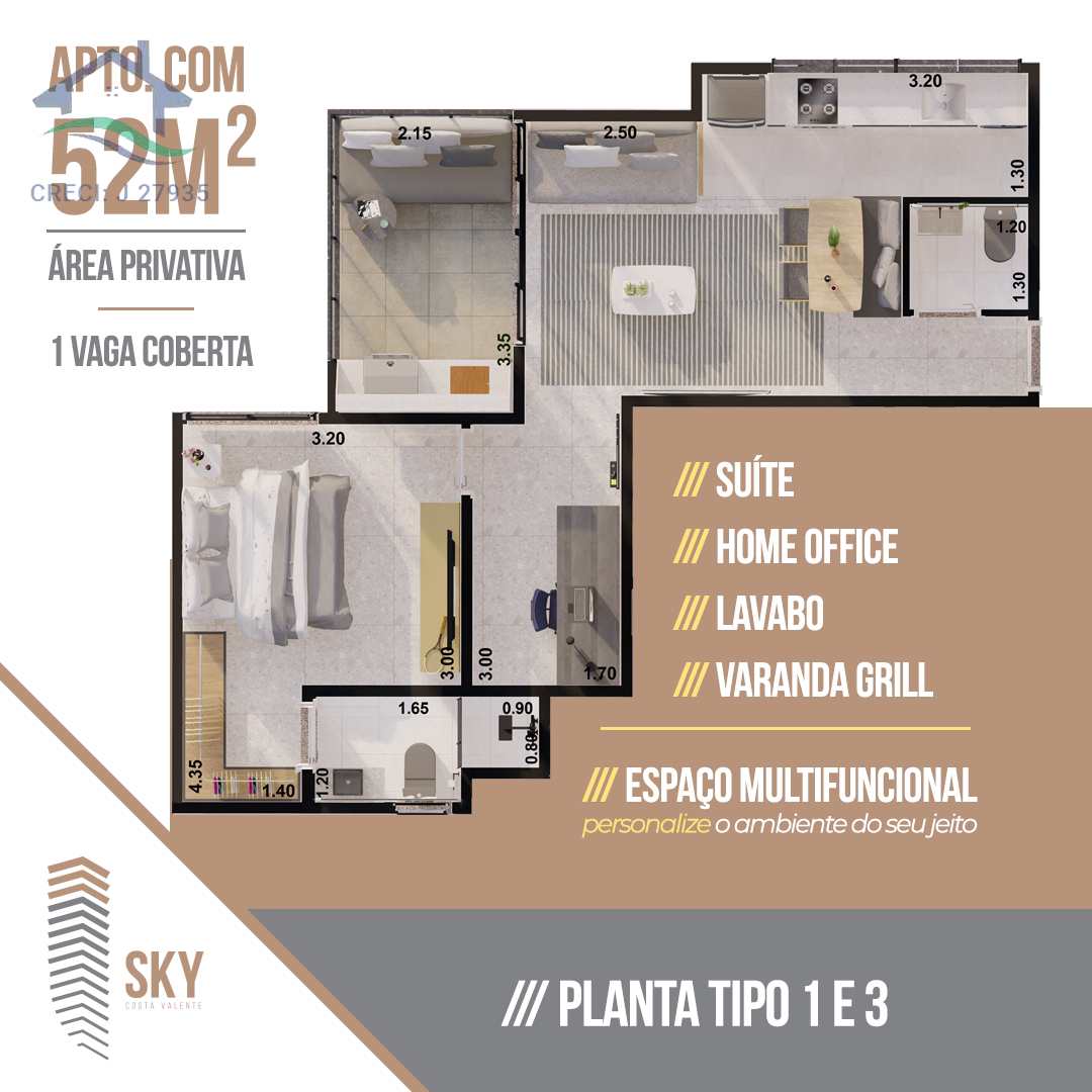 Apartamento à venda com 1 quarto, 50m² - Foto 15