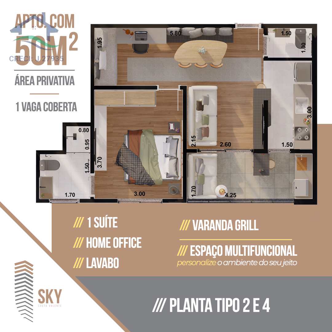 Apartamento à venda com 1 quarto, 50m² - Foto 14