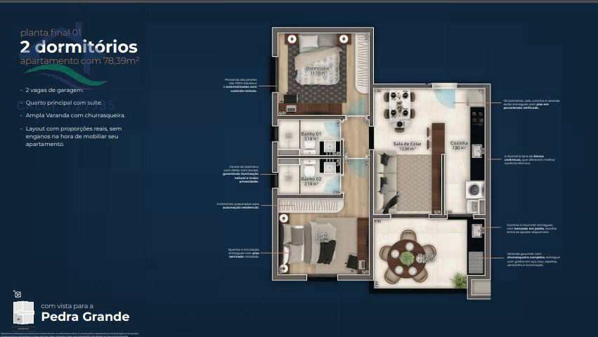 Apartamento à venda com 2 quartos, 78m² - Foto 11