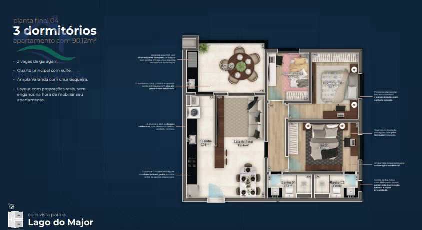 Apartamento à venda com 3 quartos, 89m² - Foto 21