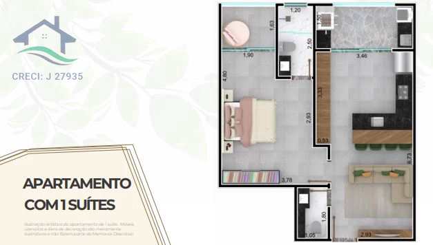 Apartamento à venda com 1 quarto, 55m² - Foto 14