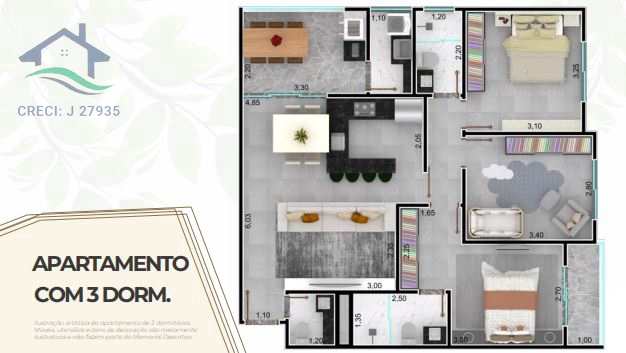 Apartamento à venda com 3 quartos, 88m² - Foto 6