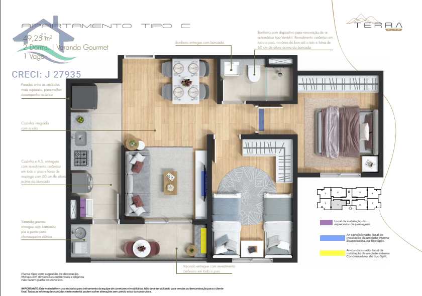 Apartamento à venda com 2 quartos, 48m² - Foto 32