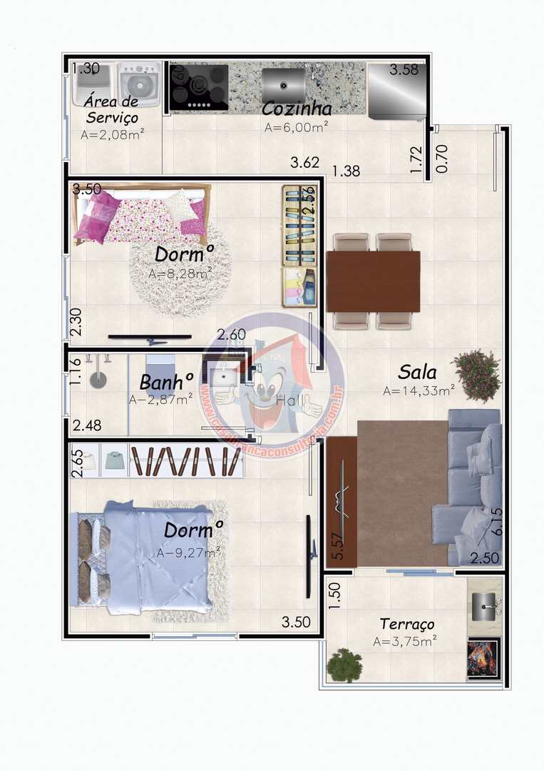 Apartamento à venda com 2 quartos, 98m² - Foto 11