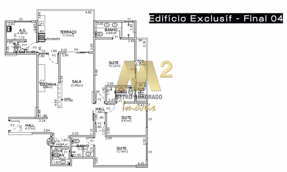 Apartamento à venda com 3 quartos, 131m² - Foto 14