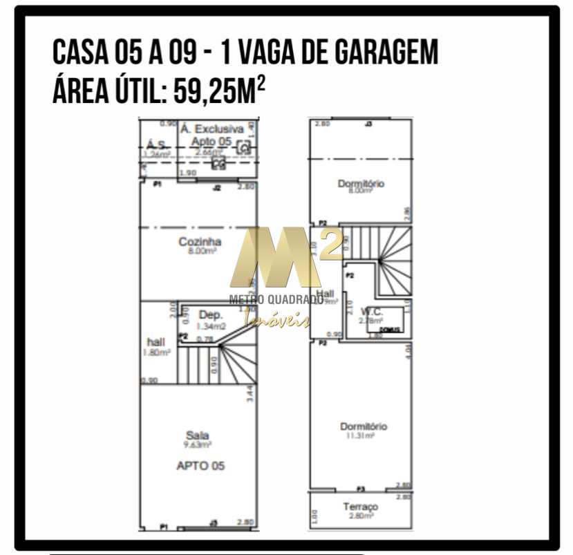 Casa de Condomínio à venda com 2 quartos, 58m² - Foto 15