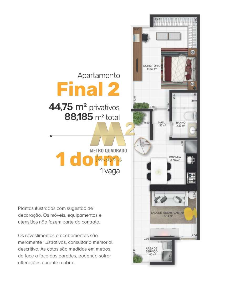 Apartamento à venda com 1 quarto, 45m² - Foto 31