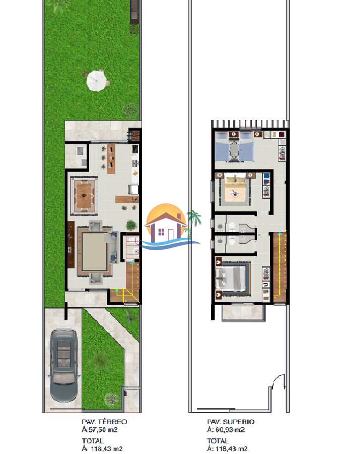 Sobrado à venda com 3 quartos, 118m² - Foto 3